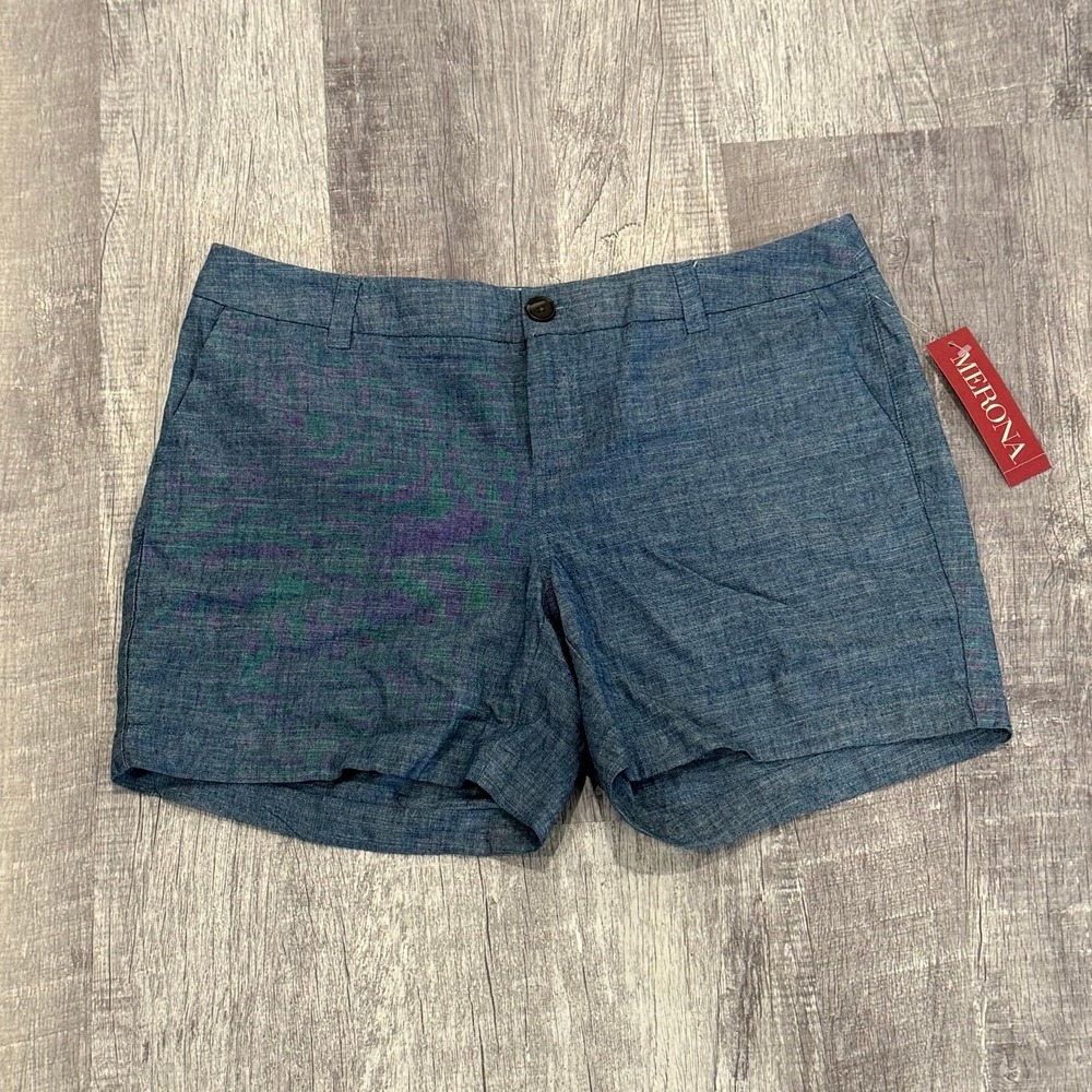 New With Tags! Size 4 Chino‎ Shorts Navy Blue 5" Inseam